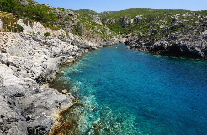 Porto Roxa strand Zakynthos
