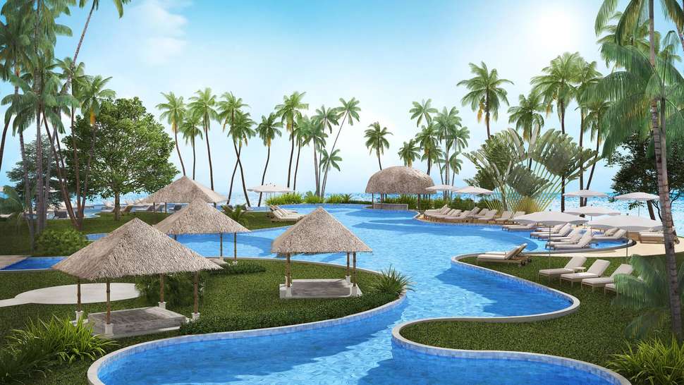 Eden Beach Resort & Spa swim up kamer zwembad