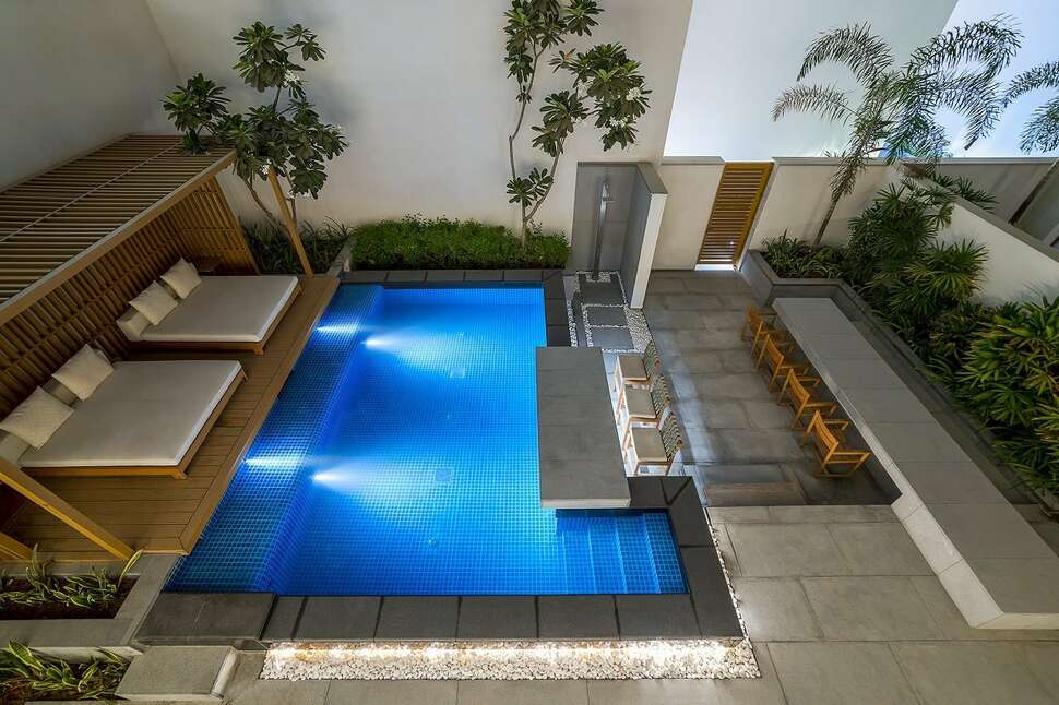 Five Palm Jumeirah Duba swim up kamer terras