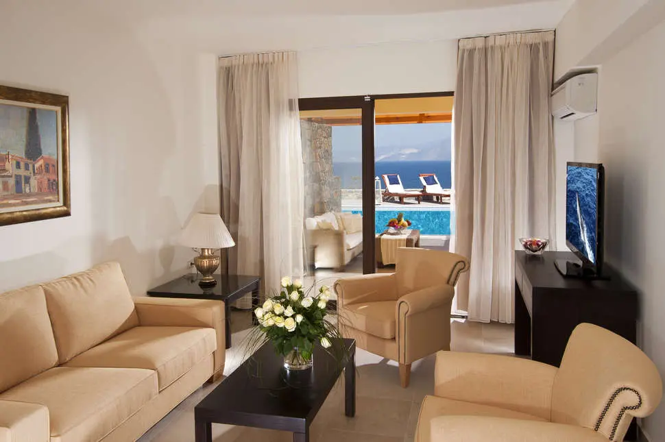 Miramare Resort & Spa swim up kamer van binnen